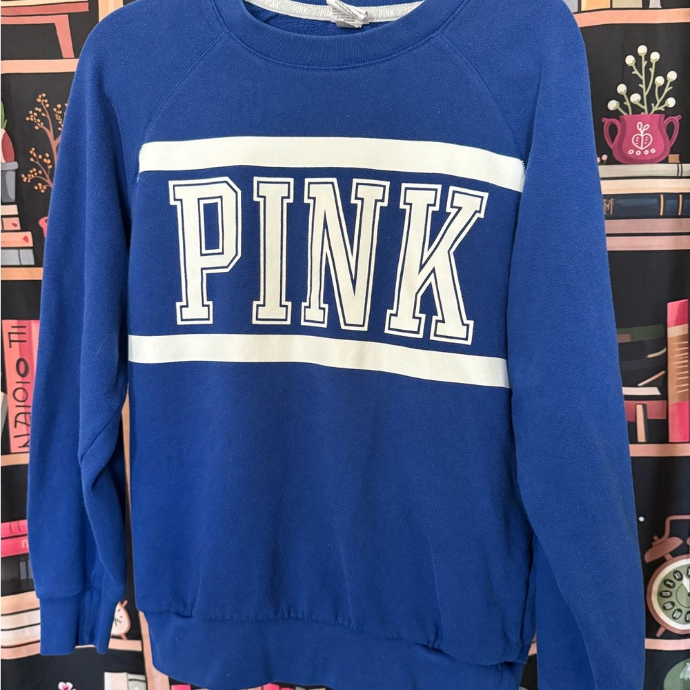Victoria's Secret PINK Royal Blue Sweatshirt